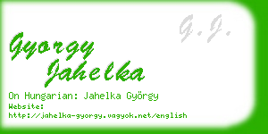 gyorgy jahelka business card